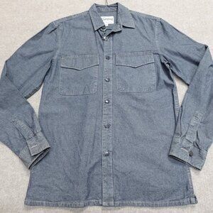 Stronghold Shirt Small Blue Chambray Heavyweight Long Sleeve Overshirt